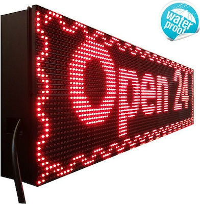 Aido Semne LED rulante Cu două fețe Impermeabil 100x20cm Roșu