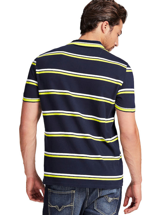 Guess Ανδρικό T-shirt Polo Navy