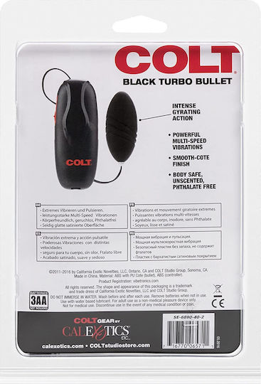 Colt Turbo Bullet Mini Δονητής Egg 3.25cm Black