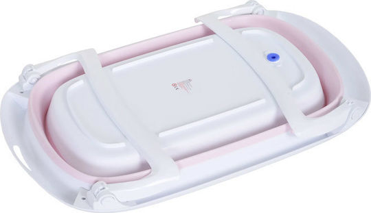 HomCom Πτυσσόμενη Μπανιέρα Μωρού Pink