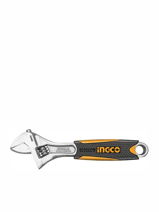 Ingco French Wrench with Adjustable Opening 40mm and Anti-Slip Handle 300mm 12"