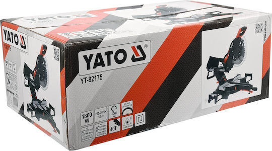 Yato Fierăstrău Cu Tăietor De Unghi La Rețea 1800W Glisant Cu Ghid De Tăiere Laser Și Diametru Disc 305mm