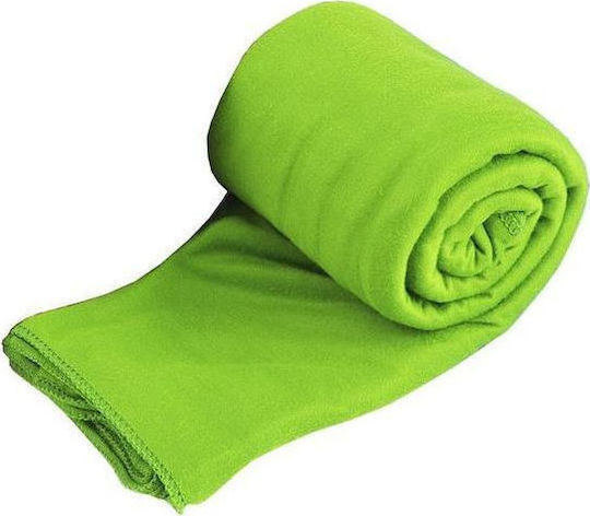 Sea to Summit Pocket Mikrofasertuch Gesicht in Etui Lime 100x50cm