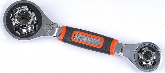 Tactix Double Polygon Wrench Straight with Ratchet Mechanism 900106
