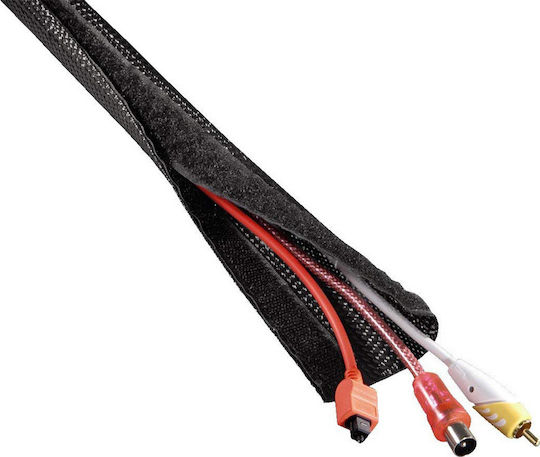 Powertech Πλέγμα Καλωδίων Μαύρο TIES-001 1τμχ