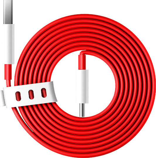 OnePlus Flach USB 3.0 Kabel USB-C männlich - USB-A 65W Rot 1.5m (0202003401)