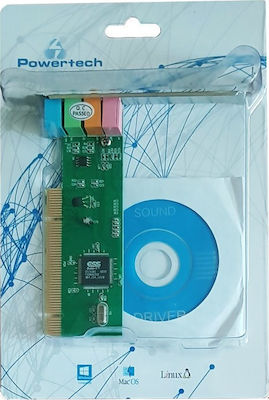 Powertech Chipset ES1938S ​Εσωτερική PCI Κάρτα Ήχου 6.1