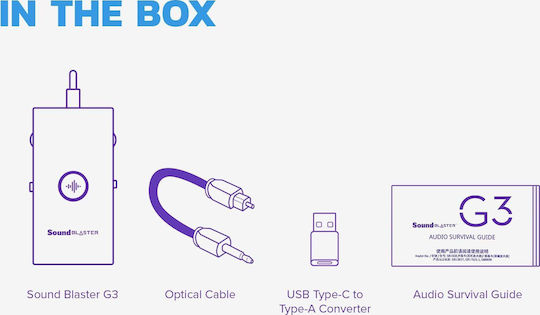 Creative Blaster G3 Extern USB-C Soundkarte 7.1