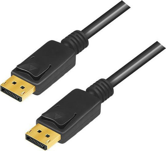 LogiLink Cable DisplayPort male - DisplayPort male 5m Black (CV0139)