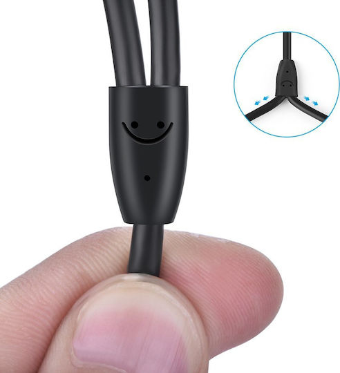 Ugreen Καλώδιο Ήχου 3.5mm male - RCA male Μαύρο 1m με Επίχρυσους Ακροδέκτες 10749