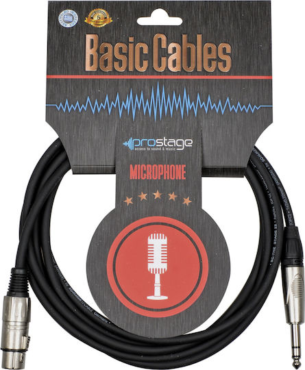 Prostage Cable XLR female - 6.3mm male 5m (BFTS-05)