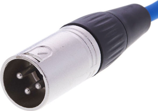 The Sssnake Cablu XLR de sex masculin - XLR de sex feminin Albastru 6m (SM6BL)