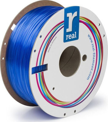 Real Filament PETG Filament pentru imprimante 3D 1.75mm Translucent Blue 1kg