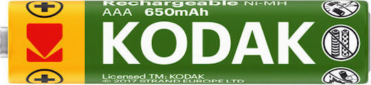 Kodak Rechargeable Battery AAA Ni-MH 650mAh 1.2V 2pcs