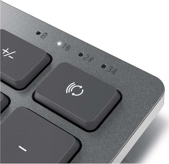 Dell KM7120W Ασύρματο Bluetooth Σετ Πληκτρολόγιο & Ποντίκι Ελληνικό Ασημί