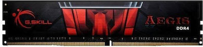 G.Skill Aegis 16GB DDR4 RAM με 2 Modules (2x8GB) και Ταχύτητα 2400 για Desktop