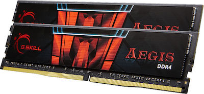 G.Skill Aegis 8GB DDR4 RAM mit 2 Modulen (2x4GB) und Geschwindigkeit 2133 für Schreibtisch