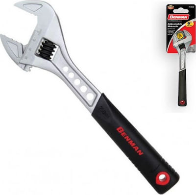 Benman French Wrench with Adjustable Opening 25mm and Anti-Slip Handle 150mm