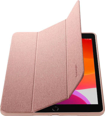 Spigen Urban Fit Flip Cover Πλαστικό / Υφασμάτινο Ροζ Χρυσό (iPad 2019/2020/2021 10.2'')