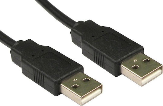 Bridge Cable USB 2.0 Cablu USB-A - USB-A Negru 1.5m AK018-S