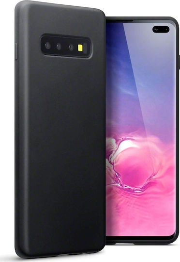 Back Cover Σιλικόνης 1.2mm Μαύρο (Galaxy S10+)