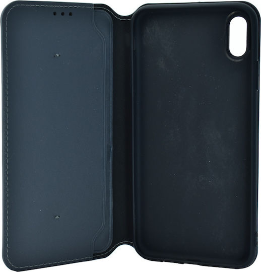 Powertech Book Δερματίνης Γκρι (iPhone XS Max)