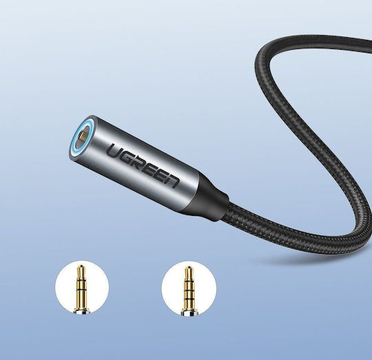 Ugreen Конвертор USB-C мъжки към 3.5mm женски Сив 1бр 30632