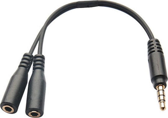 Cablexpert Converter 3.5mm male to 3.5mm 2x female 1pcs