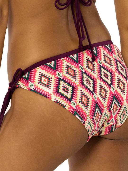 Dorina Bikini Slip with Ties Fuchsia