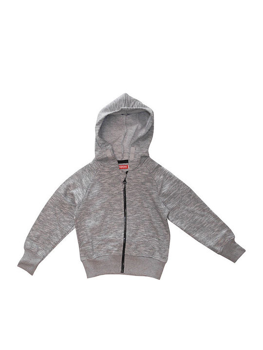 Energiers Kinder-Strickjacke mit Kapuze Gray