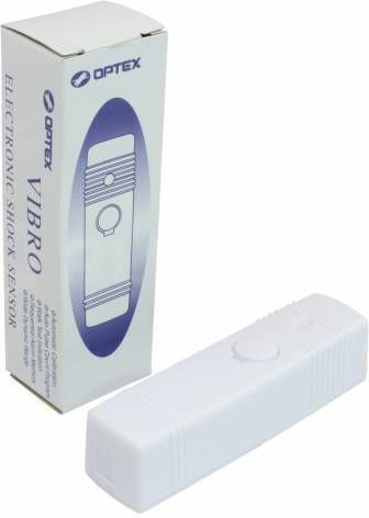 Optex Vibro Glass Break Sensor with Range 3m Vibration Detector with Automatic Sensitivity Learning Circuit in White Color