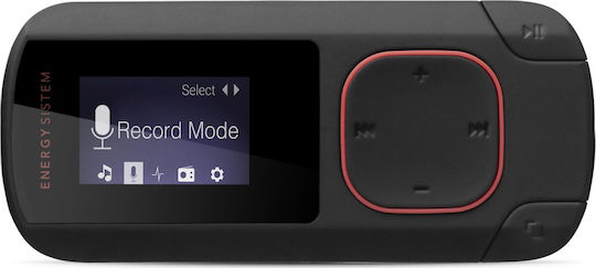 Energy Sistem MP3 Clip Bluetooth MP3 Player (8GB) με Οθόνη LCD 0.8" Μαύρο