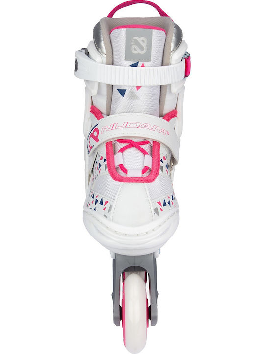 Nijdam Wedge Inline Αυξομειούμενα Rollers Λευκά Παιδικά