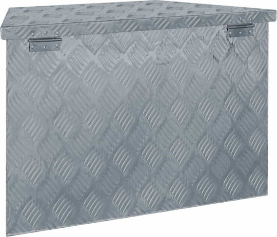 vidaXL Tool Storage Aluminum Box Τραπεζοειδές W70xD24xH42cm 142942