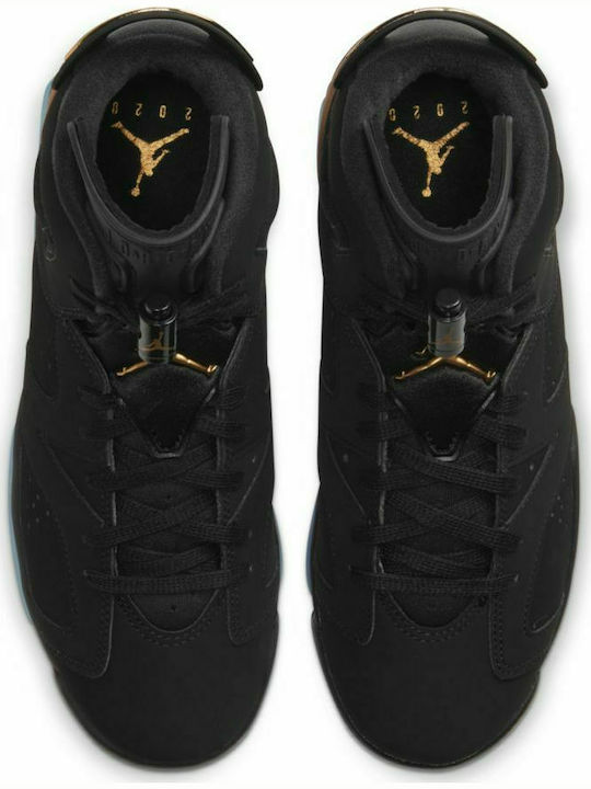 Jordan Παιδικά Sneakers High Air 6 Retro για Αγόρι Black / Metallic Gold