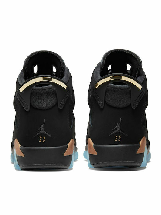 Air 6 Retro Παιδικά Sneakers High Black / Metallic Gold