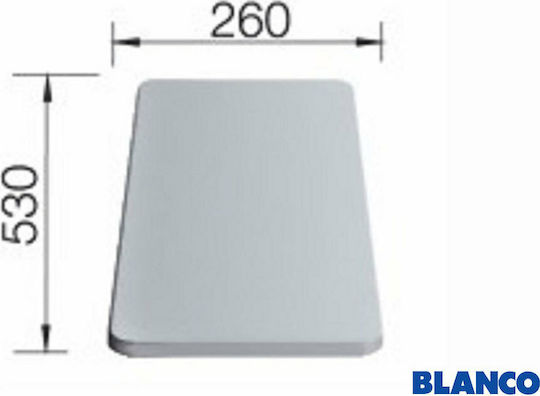Blanco Плот за рязане Пластмасов Бял 53x26см 1бр