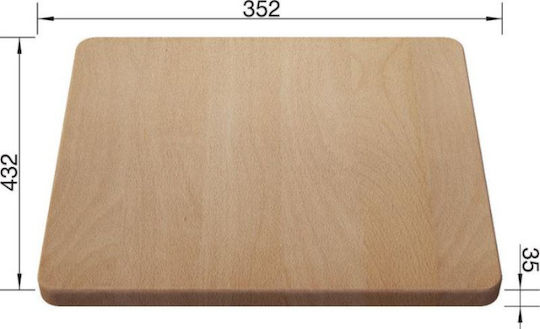 Blanco Tocătoare De Bucătărie Din Lemn 35.2x43.2cm