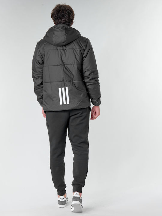 Adidas BSC Insulated Ανδρικό Μπουφάν Puffer για Χειμώνα Μαύρο