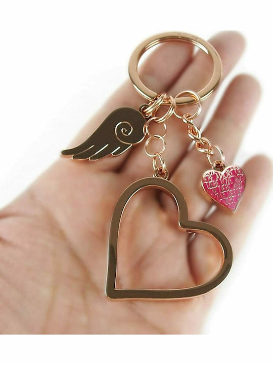 Troika Breloc Love Is In The Air Metalic Rose Gold