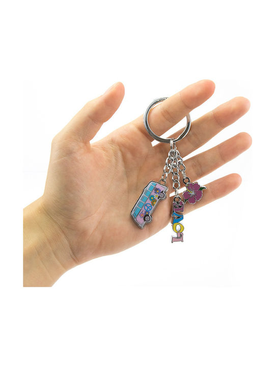 Troika Keychain California T1 Metallic Silver