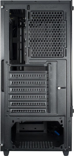 Inter-Tech C-303 Mirror Gaming Midi Tower Computer Case with Side Window Black