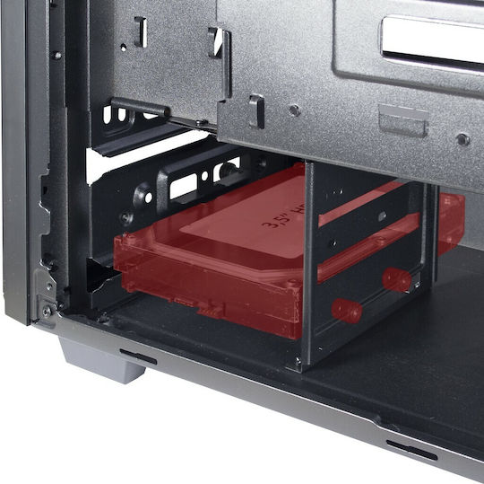 Inter-Tech C-303 Mirror Gaming Midi Tower Computer Case with Side Window Black