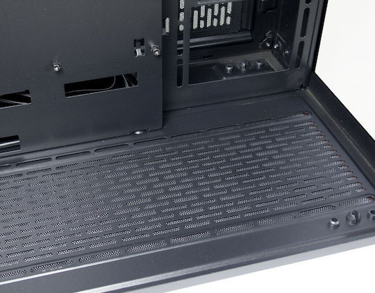 Inter-Tech C-701 Panorama Gaming Midi Tower Κουτί Υπολογιστή με Πλαϊνό Παράθυρο Μαύρο