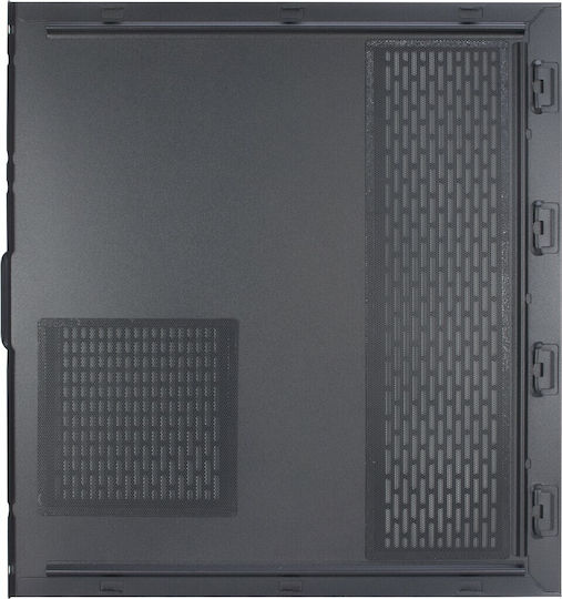 Inter-Tech C-701 Panorama Gaming Midi Tower Κουτί Υπολογιστή με Πλαϊνό Παράθυρο Μαύρο