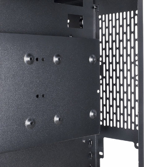 Inter-Tech C-701 Panorama Gaming Midi Tower Κουτί Υπολογιστή με Πλαϊνό Παράθυρο Μαύρο