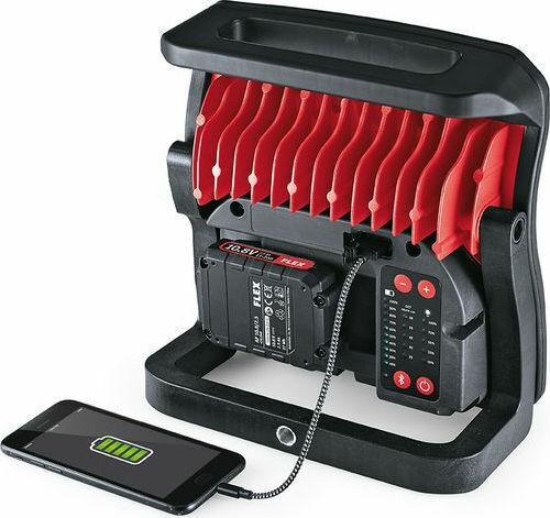 Flex Battery Jobsite Light LED IP20 with Brightness up to 3000lm DWL 2500 10.8/18.0
