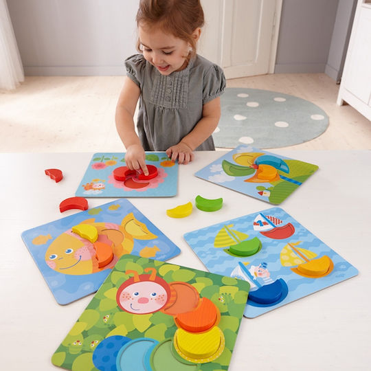 Haba Jucărie pentru Bebeluși Matching Game Rainbow Moons pentru 12++ Luni