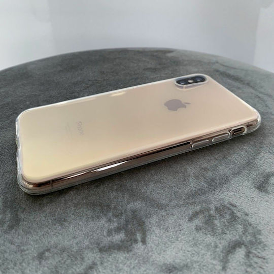 Flexair Crystal Umschlag Rückseite Silikon Transparent (Galaxy A41)