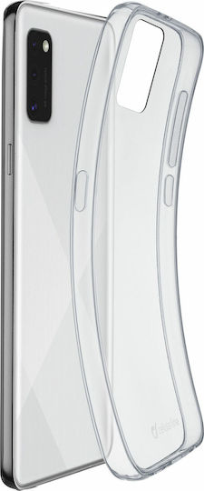 Cellular Line Fine Umschlag Rückseite Silikon Transparent (Galaxy A41)